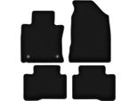 Tappetini In Velluto Per Ssangyong Tivoli (2015-, Suv) Neri, Set 4 Pz, Con Fissaggi