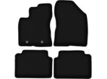 Tappetini In Velluto Per Toyota Avensis Iii T27 (2009-2013, Station Wagon, Berlina, Liftback) Neri, Set 4 Pz, Con Fissaggi