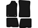 Tappetini In Velluto Per Renault 19 (1988-1996, Cabrio, Hatchback, Berlina, Chamade) Neri, Set 4 Pz, Con Fissaggi