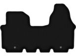 Tappetini In Velluto Per Renault Trafic Ii (2001-2014, Furgone) Neri, Set 1 Pz, Con Fissaggi