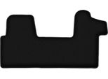 Tappetini In Velluto Per Renault Master Ii (2010-, 3 Posti) Neri, Set 1 Pz, Con Fissaggi