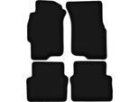 Tappetini In Velluto Per Rover 400/ 45 (1998-2005, Berlina) Neri, Set 4 Pz, Con Fissaggi