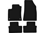 Tappetini In Velluto Per Renault Clio V (2019-, Hatchback) Neri, Set 4 Pz, Con Fissaggi