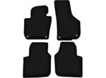 Tappetini In Velluto Per Skoda Superb Ii Long (2008-2015, Berlina, Station Wagon) Neri, Set 4 Pz, Con Fissaggi