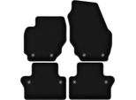 Tappetini In Velluto Per Volvo XC70 Iii (2007-2016, Station Wagon) Neri, Set 4 Pz, Con Fissaggi