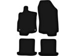 Tappetini In Velluto Per Renault Megane Iii (2008-2015, Cabriolet) Neri, Set 4 Pz, Con Fissaggi