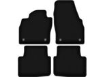 Tappetini In Velluto Per Skoda Scala (2019-, Hatchback) Neri, Set 4 Pz, Con Fissaggi