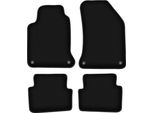Tappetini In Velluto Per Renault Laguna Ii (2001-2007, Station Wagon, Liftback) Neri, Set 4 Pz, Con Fissaggi