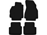 Tappetini In Velluto Per Renault Megane Ii (2002-2008, Station Wagon, Grandtour) Neri, Set 4 Pz, Con Fissaggi