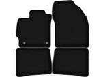 Tappetini In Velluto Per Toyota Prius Iii XW30 (2011-2015, Hatchback) Neri, Set 4 Pz, Con Fissaggi
