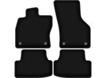 Tappetini In Velluto Per Volkswagen Golf Viii (2019-, Alltrack, Hatchback, Station Wagon, Variant) Neri, Set 4 Pz, Con Fissaggi