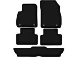 Tappetini In Velluto Per Opel Zafira C (2012-2019, 7 Posti) Neri, Set 5 Pz, Con Fissaggi