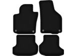 Tappetini In Velluto Per Volkswagen Golf Vi (2011-2016, Cabriolet) Neri, Set 4 Pz, Con Fissaggi