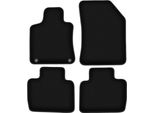Tappetini In Velluto Per Peugeot 508 Ii (2018-, Berlina, Station Wagon, Liftback) Neri, Set 4 Pz, Con Fissaggi