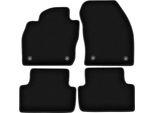 Tappetini In Velluto Per Volkswagen T-Cross (2019-, Crossover) Neri, Set 4 Pz, Con Fissaggi