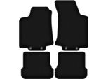 Tappetini In Velluto Per Volkswagen Golf Iv (1998-2002, Cabriolet) Neri, Set 4 Pz, Con Fissaggi