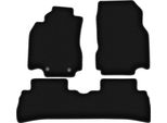 Tappetini In Velluto Per Nissan Cube Z12 (2008-2011, Keicar) Neri, Set 4 Pz, Con Fissaggi