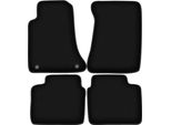 Tappetini In Velluto Per Opel Omega A (1986-1994, Berlina, Station Wagon) Neri, Set 4 Pz, Con Fissaggi