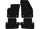 Tappetini In Velluto Per Volvo C70 Ii (2005-2013, Coupé) Neri, Set 4 Pz, Con Fissaggi