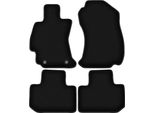 Tappetini In Velluto Per Subaru Forester V (2016-, Suv) Neri, Set 4 Pz, Con Fissaggi