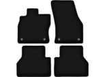 Tappetini In Velluto Per Volkswagen Caddy Iv (2020-, Furgoncino) Neri, Set 4 Pz, Con Fissaggi
