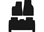 Tappetini In Velluto Per Tesla Model X (2016-, Suv) Neri, Set 3 Pz, Con Fissaggi