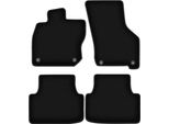 Tappetini In Velluto Per Skoda Octavia Iv E-Tec (2020-, Berlina, Station Wagon, Liftback) Neri, Set 4 Pz, Con Fissaggi