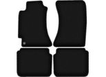 Tappetini In Velluto Per Subaru Legacy Iii B4 (1998-2003, Station Wagon, Berlina) Neri, Set 4 Pz, Con Fissaggi