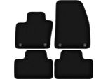 Tappetini In Velluto Per Volvo C40 (2021-, Hatchback) Neri, Set 4 Pz, Con Fissaggi