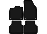 Tappetini In Velluto Per Volkswagen ID.4 (2020-, Crossover) Neri, Set 4 Pz, Con Fissaggi