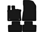 Tappetini In Velluto Per Renault Captur Ii (2020-, Crossover) Neri, Set 4 Pz, Con Fissaggi