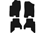 Tappetini In Velluto Per Nissan Pathfinder (2005-2010, 5 Posti (Pre-Restyling)) Neri, Set 4 Pz, Con Fissaggi