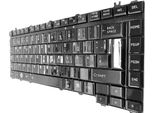 It - Tastiera Nera Lucida Compatibile Con Il Toshiba Satellite Pro L300