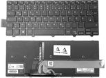 Tastiera - Colore: Nero - Con Cornice - Con Illuminazione Layout Tastiera Tedesca Compatibile Per Dell Inspiron 14-3451