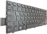 Tastiera - Colore: Nero - Con Cornice - Con Illuminazione Layout Tastiera Tedesca Compatibile Per Dell Inspiron 14-5447