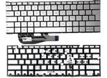 Tastiera - Colore: Argento - Con Illuminazione - Senza Cornice Tastiera Con Layout Tedesco Compatibile Con Asus UX390UA