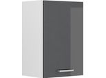 Vicco Pensile Da Cucina R-Line, 40 Cm, Antracite Lucido/Bianco