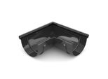 Bryza Grondaia Angolare Esterna In Plastica Ø 75 Mm, Nero Ral 9005