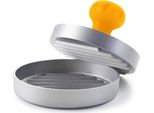 Ibili-Accessories Pressa Per Hamburger, Alluminio, 11X8 Cm, Argento/Giallo