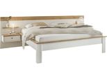 Schlafzimmer-Set HOME AFFAIRE Westminster, weiß, B/H: 180cm x 200cm, Schlafzimmermöbel-Sets, Bett Liegefläche 180/200cm und 2 Wandpaneele