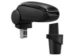 [Bracciolo Centrale, Perfetto Per Vw Touran Dal 2003 E Vw Caddy (Terza Generazione, 2K Dal 2003) - Bracciolo Con Vano Portaoggetti - Rivestito - Similcuoio Nera Con Cuciture Bianche