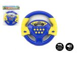 Volante Teddies In Plastica Blu 20 Cm Per Batteria Con Suono