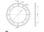 Pignone Supersprox In Acciaio 530 - 45T (Nero) RFE-1340:45-BLK|ID 154,0 Lk 176,0 6 Fori