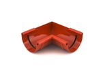 Bryza Grondaia Angolare Interna In Plastica Ø 125 Mm, Rosso Mattone Ral 8004