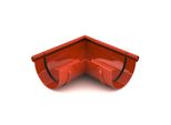 Bryza Grondaia Angolare Esterna In Plastica Ø 125 Mm, Rosso Mattone Ral 8004