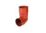 Bryza Gomito Di Drenaggio 89° In Plastica Ø 63 Mm, Rosso Mattone Ral 8004