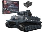 Carro Armato Militare Tiger Telecomandato, Oltre 800 Blocchi Da Costruzione, Materiali Ecologici, Carro Armato Tiger