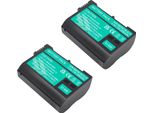 Batteria Palo Per Fotocamera EN-EL15, Capacità 2500Mah, Ricaricabile Agli Ioni Di Litio, 2 Batterie