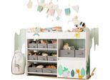 Scaffale Organizzatore Di Giocattoli, Design Colorato E Resistente, Ampio Spazio Di Archiviazione, Altezza Adatta Ai Bambini