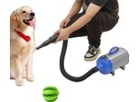 Asciugacapelli Per Animali Domestici Da 2200 W, Temperatura Regolabile, Selezione Di Ugelli Multipli, Blu